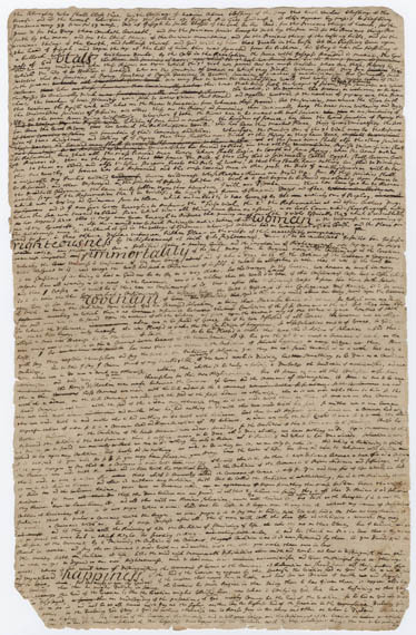 A page from Jonathan Edwards Miscellanies journal